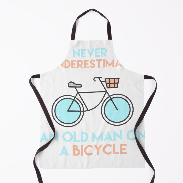 Item preview, Never underestimate an old man on a bicycle designed and sold by Whiimsical.