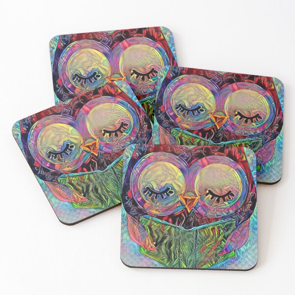 Item preview, Psychedelic Book Lover Owl - Reading Fan designed and sold by ittybittyowl.