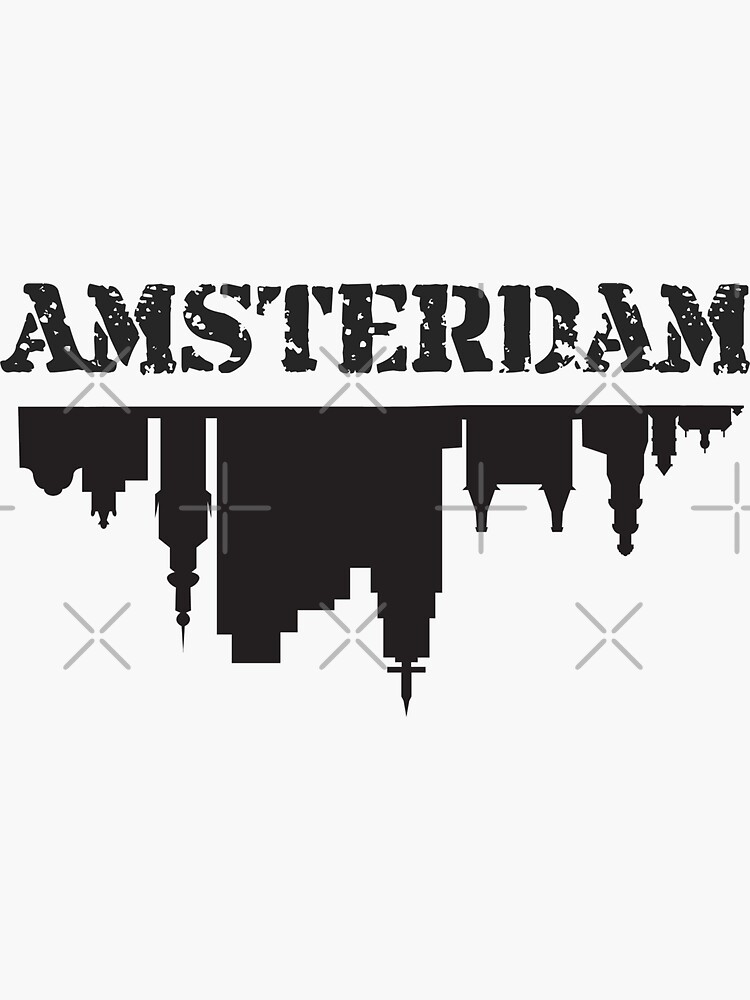 Amsterdam Skyline Sticker Sticker For Sale By Frankoliver Redbubble 9339