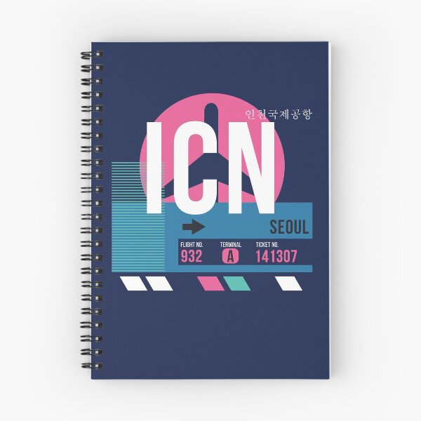 Item preview, Seoul (ICN) Airport Code Baggage Tag designed and sold by SLAG-Creative.