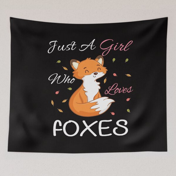 Item preview, Just A Girl Who Loves Foxes designed and sold by PRINTED ..