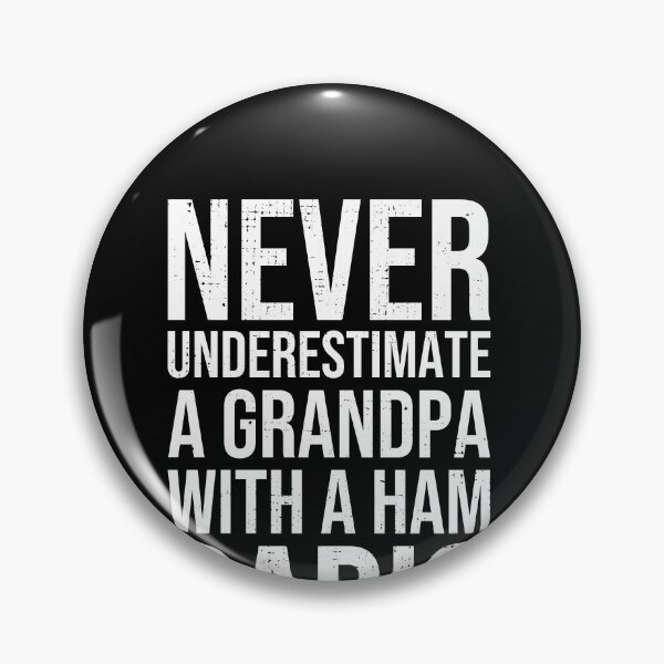 Item preview, Funny Never Underestimate an Old Man with a Ham Radio Gift designed and sold by MarioShirtWorld.