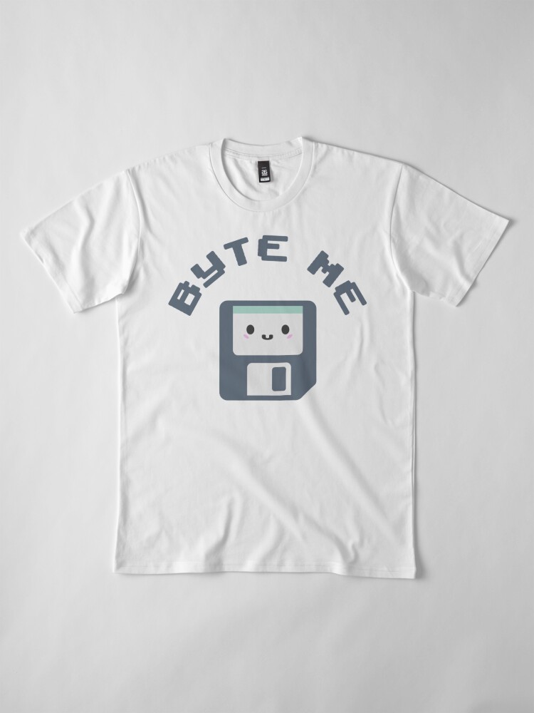 Alternative Ansicht von Byte Me Retro Kawaii Diskette Premium T-Shirt