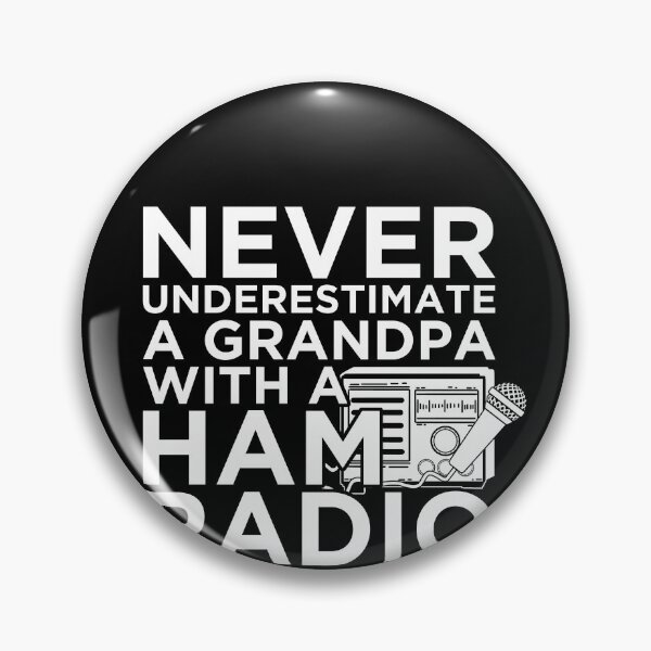 Item preview, Never Underestimate a Grandpa with a Ham Radio Funny Tee Dad designed and sold by MarioShirtWorld.