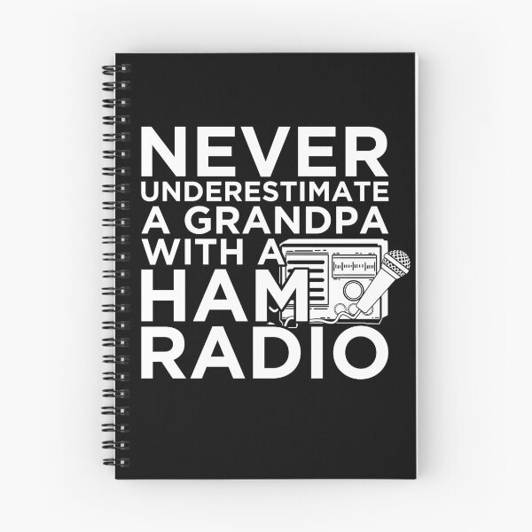 Item preview, Never Underestimate a Grandpa with a Ham Radio Funny Tee Dad designed and sold by MarioShirtWorld.