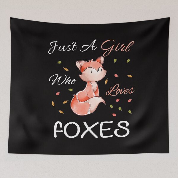 Item preview, Just A Girl Who Loves Foxes designed and sold by PRINTED ..