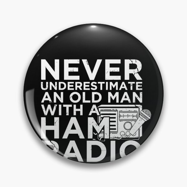Item preview, Never Underestimate a Grandpa with a Ham Radio Amateur Radio designed and sold by MarioShirtWorld.