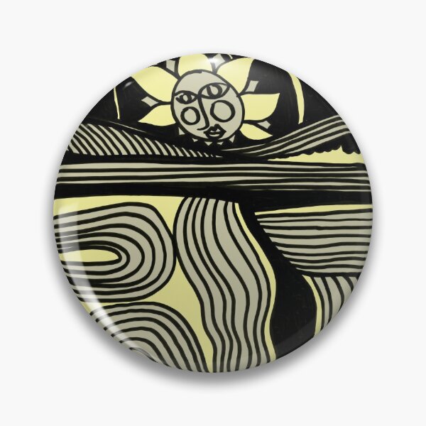 Item preview, Landscape from Piliscsev with Sun - Soft Yellow designed and sold by Istvan Ocztos.