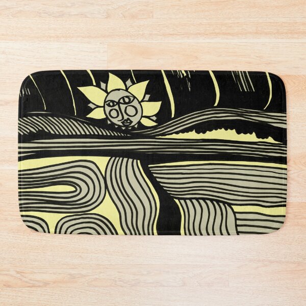 Item preview, Landscape from Piliscsev with Sun - Soft Yellow designed and sold by Istvan Ocztos.