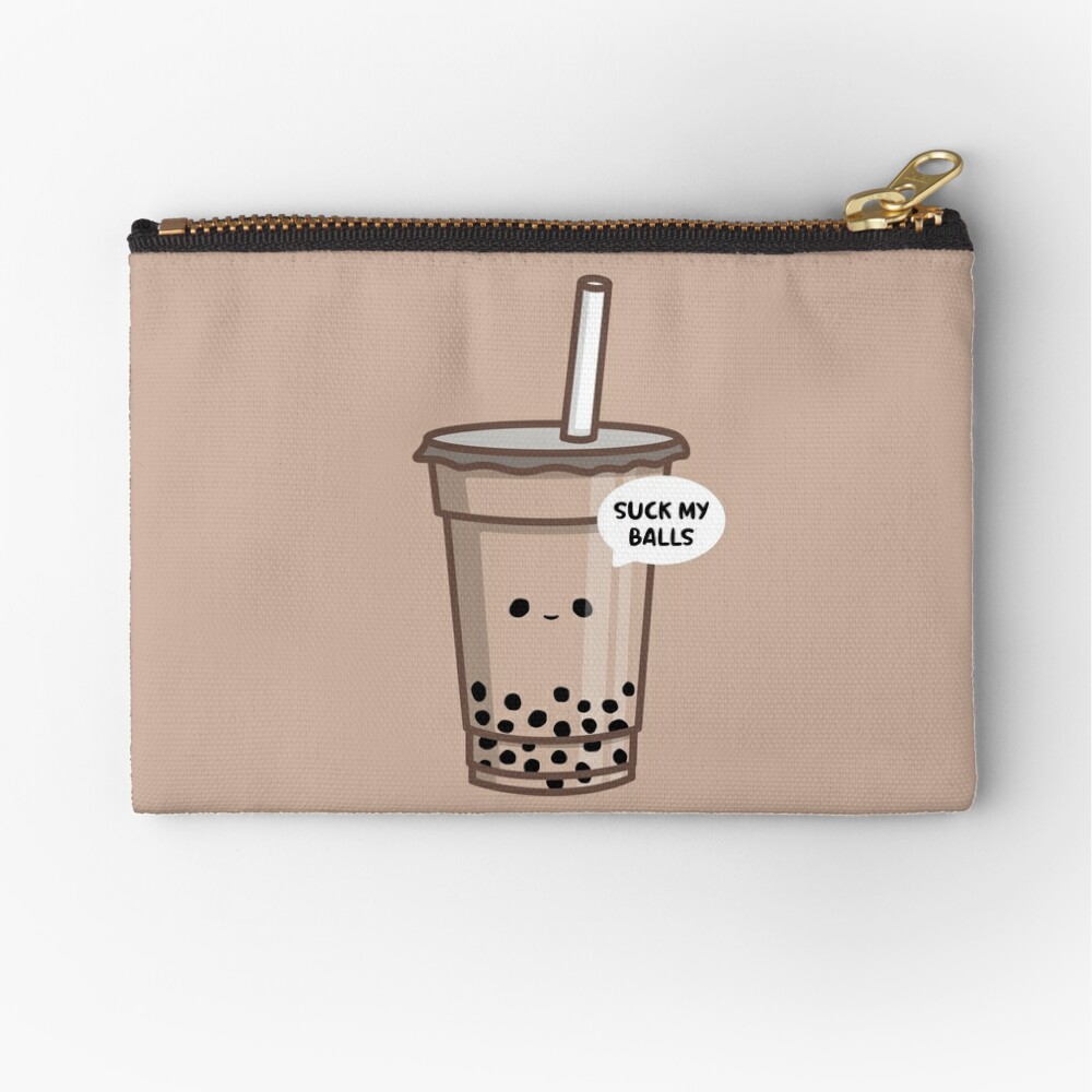 Kawaii Boba Tea Love Bubble Tea Zipper Pouch for Sale by hadicazvysavaca