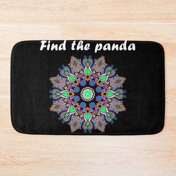 Item preview, Find The Panda Psychedelic Optical Illusion Mandala Funny Joke designed and sold by trendo.