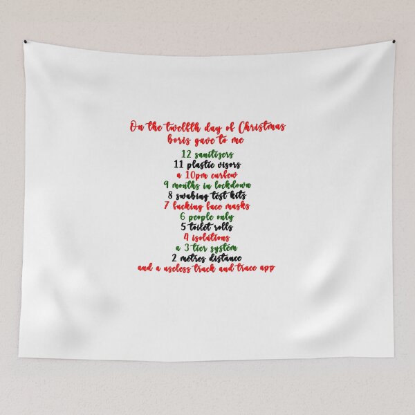 Item preview, 12 days of christmas covid edition  designed and sold by amupanda.
