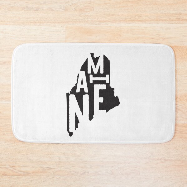 Artikelvorschau, Maine State Design | Vintage Maine Schriftzug Grafik | Maine Geschenk | Maine Karte entworfen und verkauft von crookedriverusa.