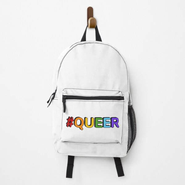 Item preview, QUEER hashtag rainbow colors designed and sold by Inspirationmotivation.