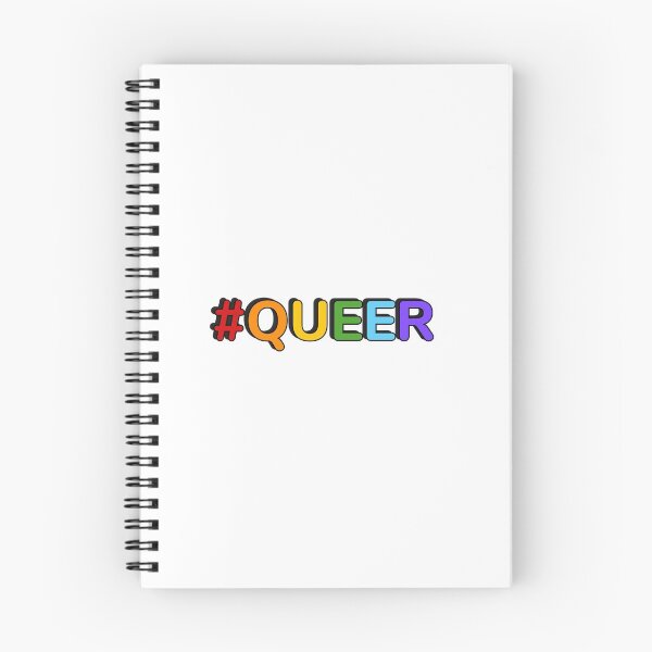 Item preview, QUEER hashtag rainbow colors designed and sold by Inspirationmotivation.