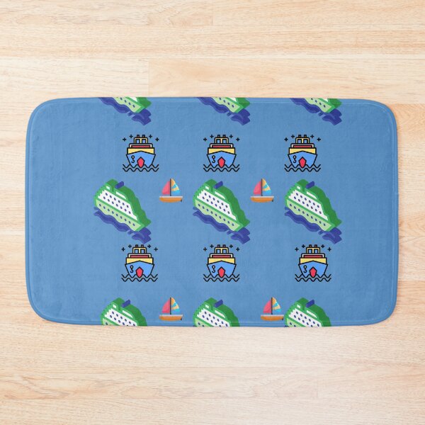 Item preview, Orange and Blue Ferry Boat Scrub Cap Pattern designed and sold by wodra.