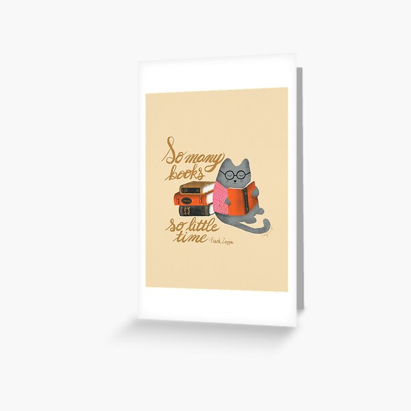 Reading Cat Greeting Card
