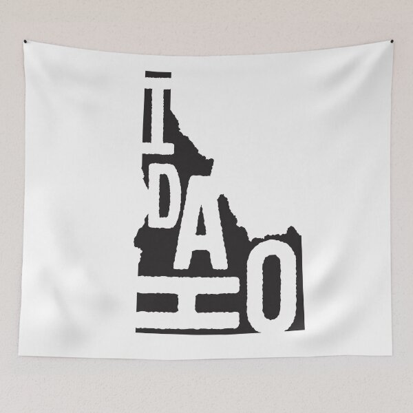 Item preview, Idaho State Design | Vintage Idaho Lettering Graphic | Idaho Gift | Idaho Map designed and sold by crookedriverusa.