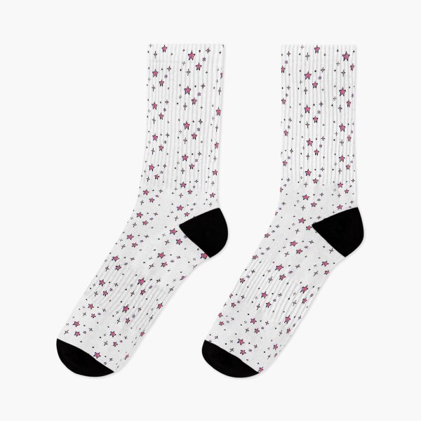 Item preview, retro pixel 8-bit stars pink sticker pack designed and sold by finniel.