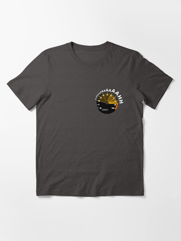 Thumbnail 3 of 7, Essential T-Shirt, BWAAAH Racing Tachometer Funny Car Enthusiast Revving Heart designed and sold by driftmerch.