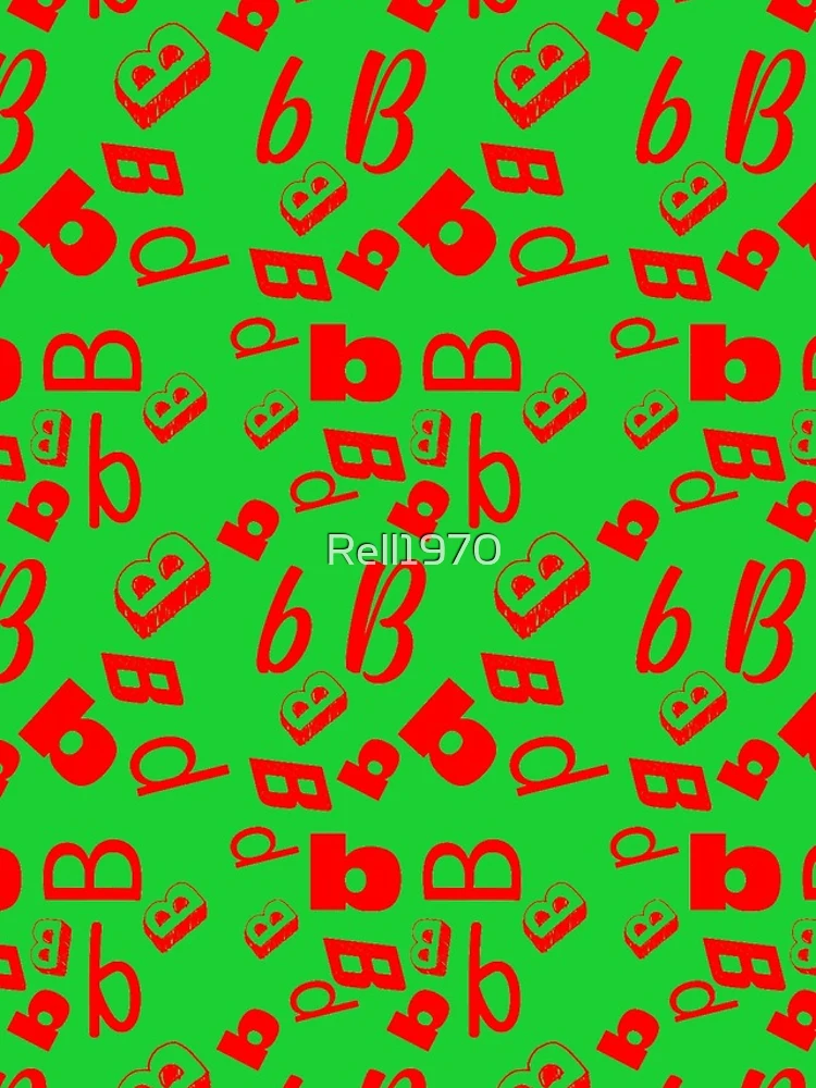 Thumbnail 4 of 4, iPhone Case, Random Red Letter Pattern designed and sold by Rell1970.