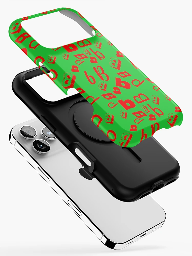 Thumbnail 2 of 4, iPhone Case, Random Red Letter Pattern designed and sold by Rell1970.