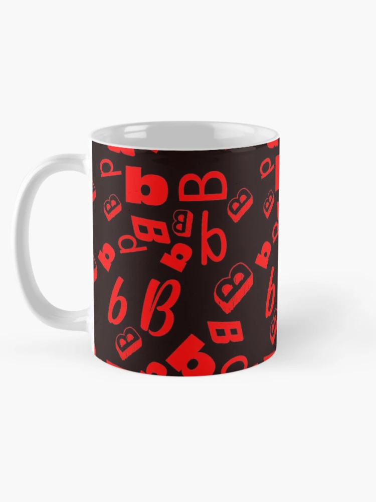 Thumbnail 5 of 6, Coffee Mug, Random Red Letter Pattern designed and sold by Rell1970.