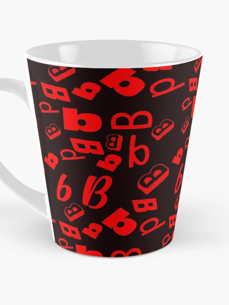 Thumbnail 3 of 4, Coffee Mug, Random Red Letter Pattern designed and sold by Rell1970.