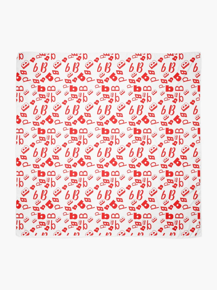 Thumbnail 2 of 3, Scarf, Random Red Letter Pattern designed and sold by Rell1970.