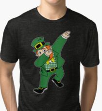Dabbin' Leprechaun Tri-blend T-Shirt