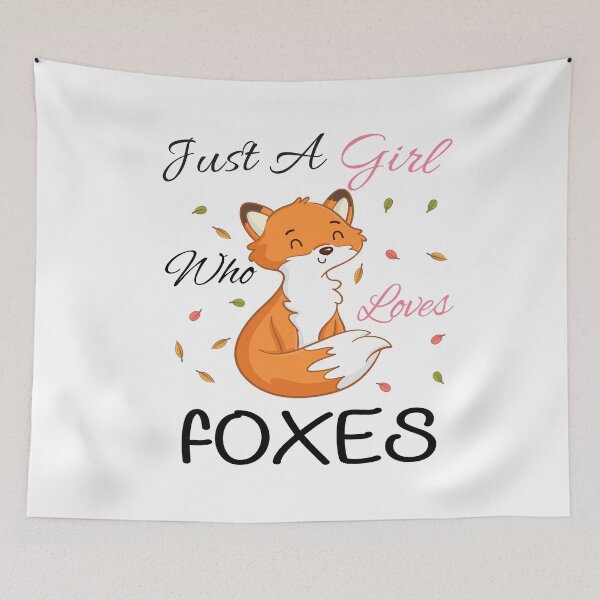 Item preview, Just A Girl Who Loves Foxes designed and sold by PRINTED ..