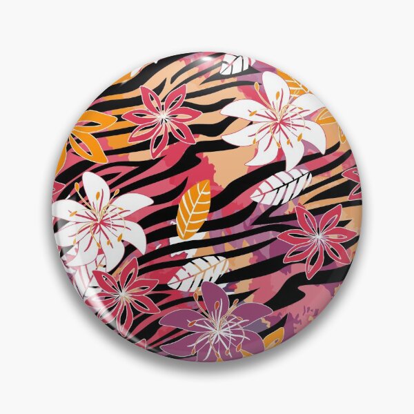 Item preview, Colorful zebra floral watercolor designed and sold by SweetCoolVibes.