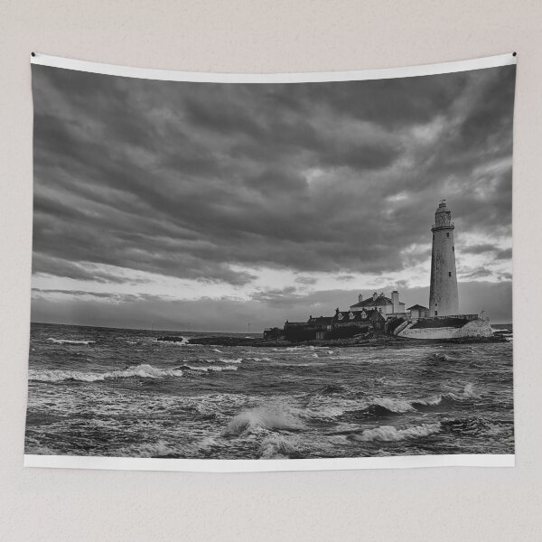 Item preview, St Mary's Island in black and white designed and sold by Violaman.