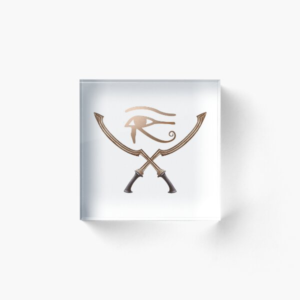 Aha Kamat - Ancient Egyptian Combat Logo Acrylic Block