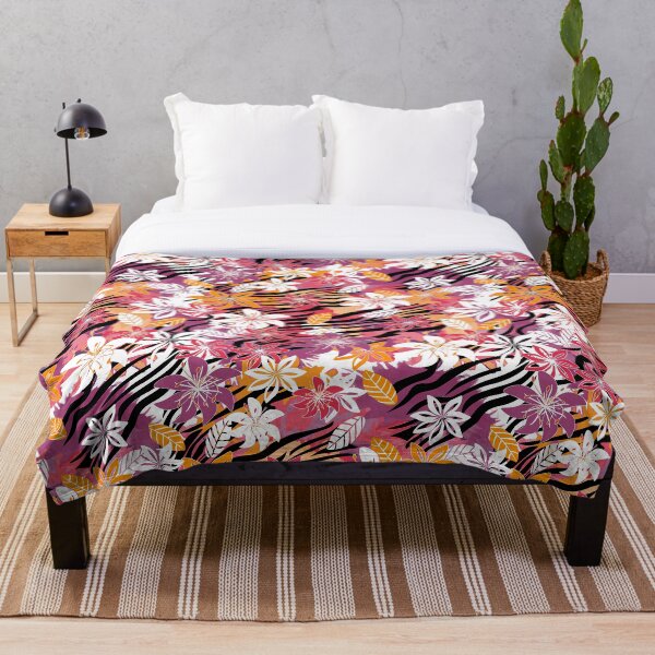 Item preview, Colorful zebra floral watercolor designed and sold by SweetCoolVibes.