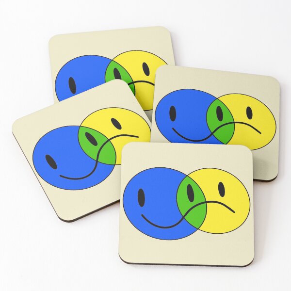 Item preview, Smiley Face and Sad Face designed and sold by annamelley.