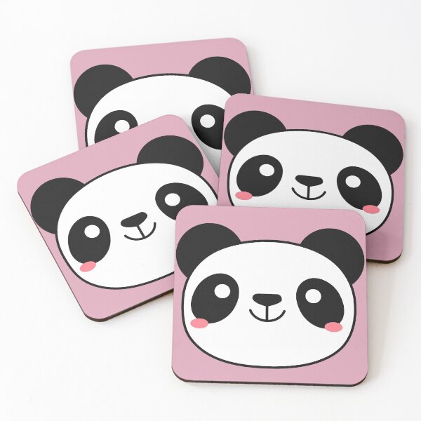 Item preview, Happy Panda Face (Pink) designed and sold by Hedda Young.