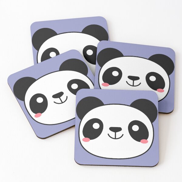 Item preview, Happy Panda Face (Blue) designed and sold by Hedda Young.