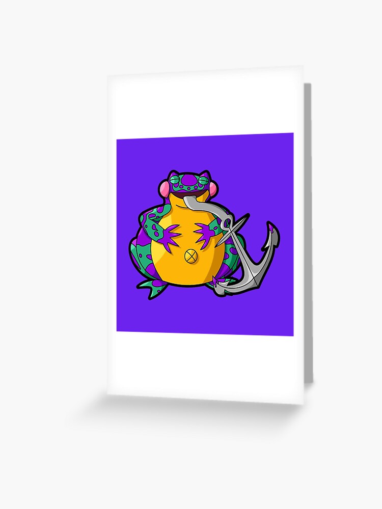 Fat Anchor Frog | Greeting Card