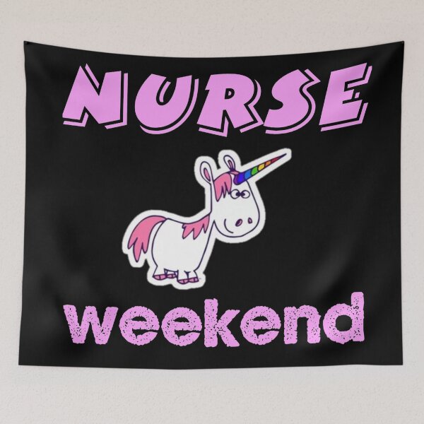 Item preview, Nurse Weekend- Unicorn designed and sold by TrendySpace.