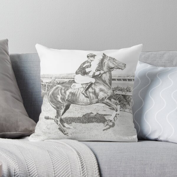 Personalized Horse throw pillow cover, 18 X 18 pillow cover, girls