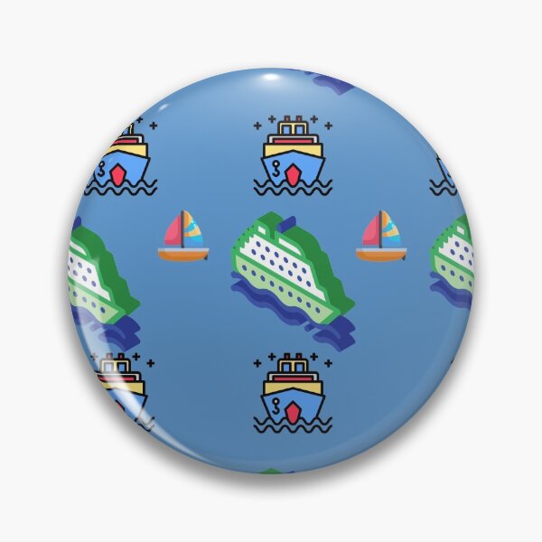 Item preview, Orange and Blue Ferry Boat Scrub Cap Pattern designed and sold by wodra.