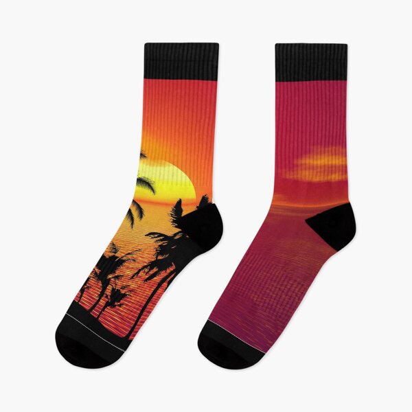 Item preview, Tropical Sunset Palm Tree Silhouette designed and sold by the-other-joe.