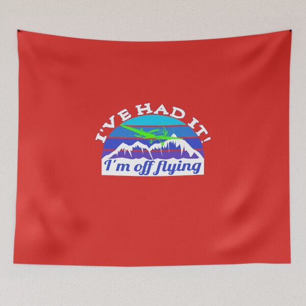 Item preview, I've had enough, I'm off flying - Vintage Color Design designed and sold by FouDeeziner.