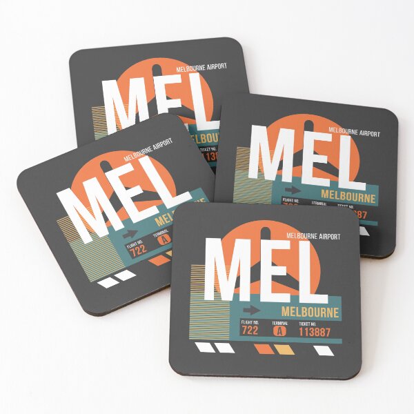 Item preview, Melbourne (MEL) Airport Code Baggage Tag designed and sold by SLAG-Creative.