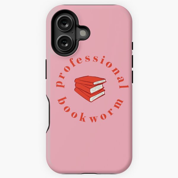 Artikel-Vorschau von Professioneller Bücherwurm in Rot und Pink, designt und verkauft von neopop.