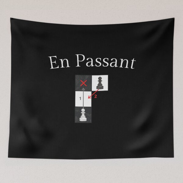 Item preview, En Passant | Chess Term/Move designed and sold by CozyMarket.