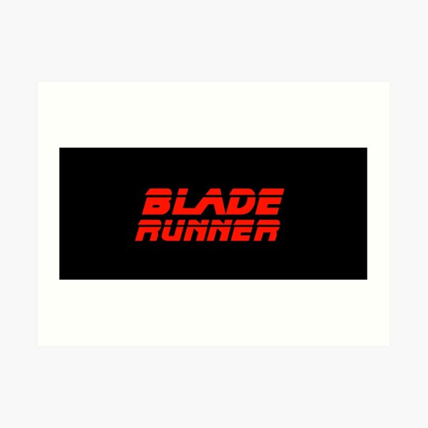 "Blade Runner Logo" Art Print by haz5077 Redbubble
