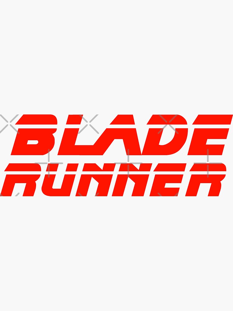 "Blade Runner Logo" Sticker for Sale by haz5077 Redbubble