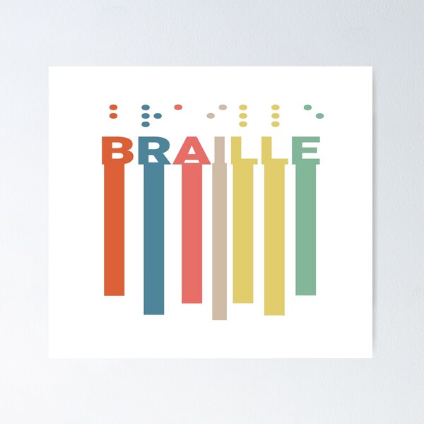 Braille Alphabet Poster For Teachers And Kids Sticker for Sale by Teetans